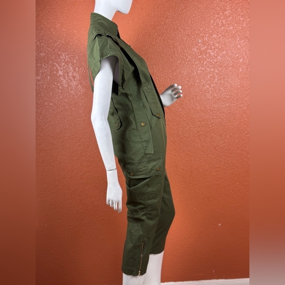 LAtiste Oversize Mint Green Utility Jumpsuit Button-Front Pockets S Small A3 - Picture 10 of 16